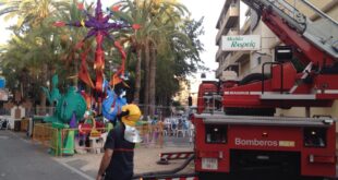 L'Entrà al poble, instantes después de ser desplazada