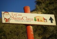 Casa de Papa Noel en Navidad