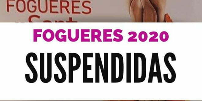 fogueres suspendidas hogueras 2020 alicante
